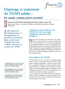 Dépistage et traitement du TDAH adulte : les