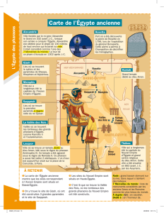 Carte de l`Égypte ancienne