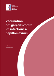 Vaccination des hommes contre les infections à papillomavirus