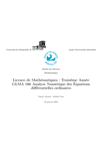 Licence de Mathématiques - Université de Montpellier