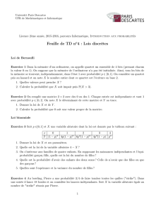 feuille 4 - UFR de Mathématiques et Informatique