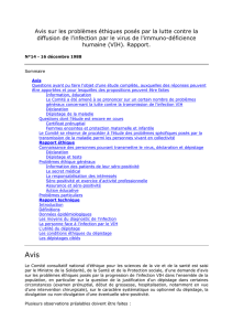 N° 014 - Comité consultatif national d`éthique