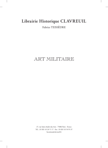 art militaire - Librairie Clavreuil
