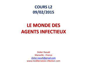 Cours L2 - Le monde des agents infectieux