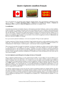 Quatre régiments canadiens-français
