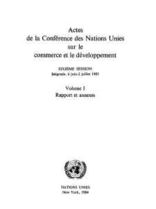 Actes de la Conf&eacute;rence des Nations Unies sur le