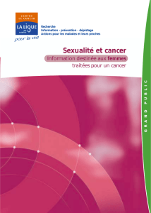 Sexualité et cancer - Ligue contre le cancer