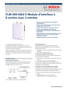 FLM-420-O8I2-S Module d`interface à 8 sorties avec 2 entrées