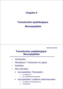 Les neuropeptides