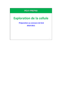 Chapitre 1 Exploration de la cellule - Poly