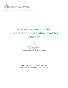 Version PDF - Canadian Collaboration on Breast Reconstruction