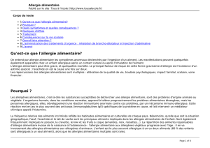 Allergie alimentaire