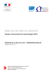 Définition de la cible 2013-2015 – Présentation détaillée