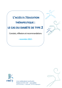 LE CAS DU DIABÈTE DE TYPE - RML-B