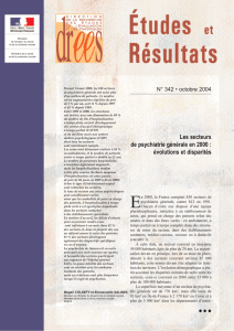 Les secteurs de psychiatrie générale en 2000 : évolutions et