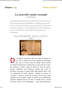 La nouvelle sainte croisade, par Manlio Dinucci