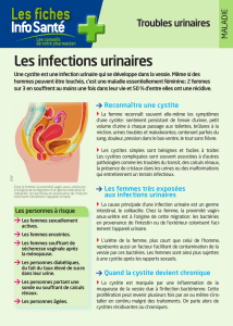 Les infections urinaires