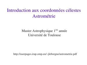 Cours d`astrométrie 2014