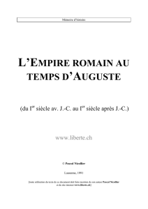 l`empire romain au temps d`auguste