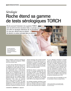Roche étend sa gamme de tests sérologiques tORCH