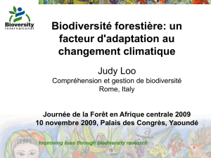 Biodiversité forestière: un facteur d`adaptation au