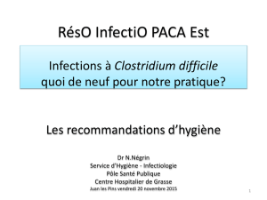 Les recommandations d`hygiène Dr Négrin - resO infectiO PACA-EST