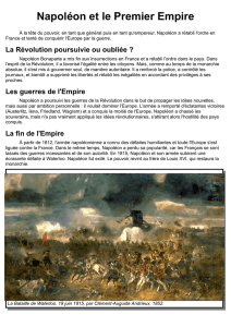 Napoléon et le Premier Empire