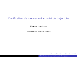 Planification de mouvement et suivi de trajectoire - LAAS-CNRS