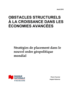 obstacles structurels à la croissance dans les économies