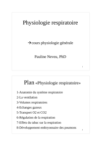 Physiologie respiratoire