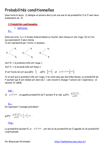 Probabilités conditionnelles - Mathatoto