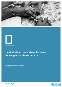 Le diabète et les autres facteurs de risque