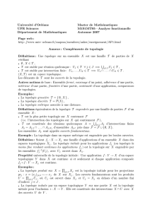 Analyse fonctionnelle - Université d`Orléans