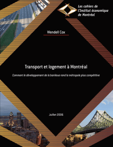 Transport et logement a Montreal - Institut économique de Montréal