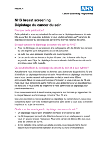 NHS Breast Screening - French