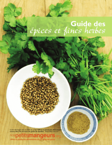 Guide des épices et fines herbes