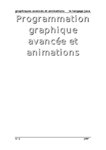 Programmation graphique avancée et animations