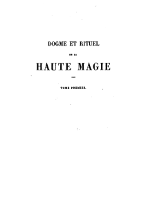 Constant, Alphonse-Louis (1810-1875). Dogme et rituel de la haute