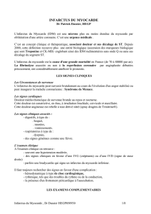 Infarctus du myocarde