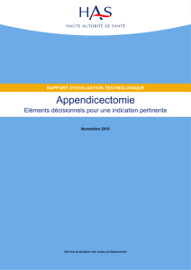 Appendicectomie