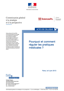 Pourquoi et comment réguler les pratiques médicales
