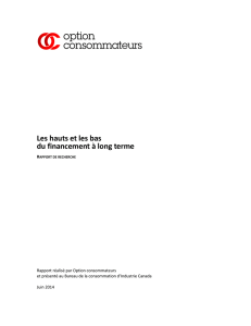 Les hauts et les bas du financement à long terme