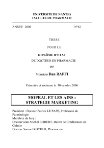 TABLE DES MATIERES