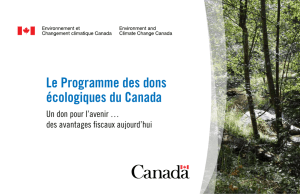 Le Programme des dons écologiques du Canada
