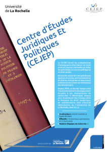 Centre d`Études Juridiques Et Politiques (CEJEP)