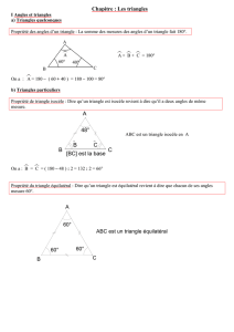 les triangles