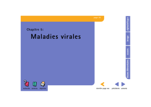 Maladies virales . . . . . . . . . . . . . . 83