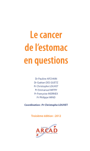 Cancer de l`estomac