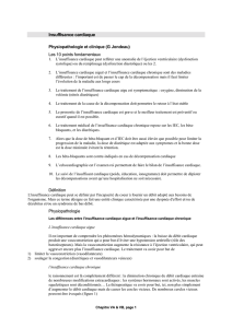 Physiopathologie et clinique, Traitement de l`insuffisance cardiaque