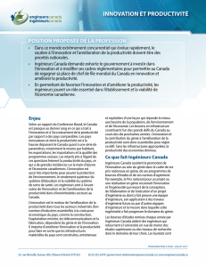 innovation et productivité
